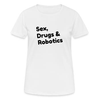 Robotics Robot Robotik Robotique Roboter - Women's Breathable T-Shirt - white - Front - AI Model Female 172 dark (172cm)