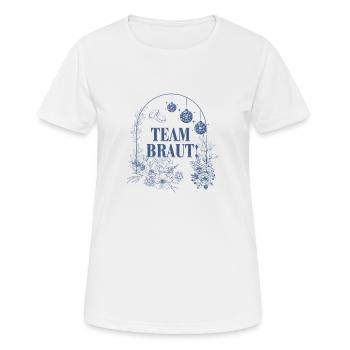 Team Bride - Women's Breathable T-Shirt - white - Front - AI Model Female 172 dark (172cm)