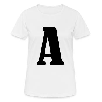 A - T-shirt respirant Femme - blanc - Devant - AI Model Female 172 dark (172cm)