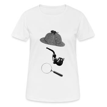 Holmes 2 - Frauen T-Shirt atmungsaktiv - Weiß - Vorne - AI Model Female 172 dark (172cm)