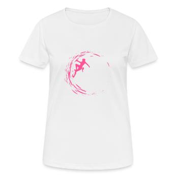 Bouldering - T-shirt respirant Femme - blanc - Devant - AI Model Female 172 dark (172cm)