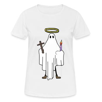 Heiliger Geist religiös Religion Heiligenschein - Frauen T-Shirt atmungsaktiv - Weiß - Vorne - AI Model Female 172 dark (172cm)