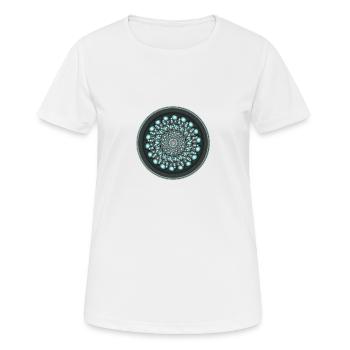espace - T-shirt respirant Femme - blanc - Devant - AI Model Female 172 dark (172cm)