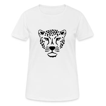 Leopard - Women's Breathable T-Shirt - white - Front - AI Model Female 172 dark (172cm)