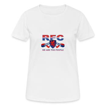 true blue - Women's Breathable T-Shirt - white - Front - AI Model Female 172 dark (172cm)