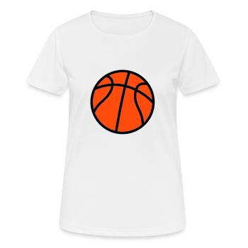 Basketball Basket Sport basketball Basketballer - Frauen T-Shirt atmungsaktiv - Weiß - Vorne - AI Model Female 172 dark (172cm)