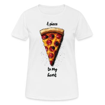 A piece to my heart - Women's Breathable T-Shirt - white - Front - AI Model Female 172 dark (172cm)
