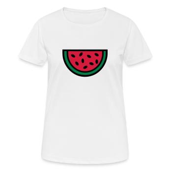 Melone - Frauen T-Shirt atmungsaktiv - Weiß - Vorne - AI Model Female 172 dark (172cm)