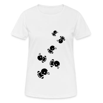 Football Icon - Frauen T-Shirt atmungsaktiv - Weiß - Vorne - AI Model Female 172 dark (172cm)