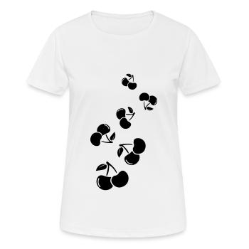 Cerise - T-shirt respirant Femme - blanc - Devant - AI Model Female 172 dark (172cm)