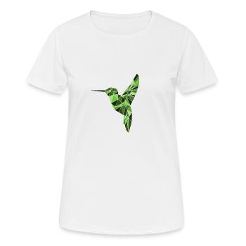 Vogel der Hoffnung - Poly Bird Vogelabbildung - Frauen T-Shirt atmungsaktiv - Weiß - Vorne - AI Model Female 172 dark (172cm)