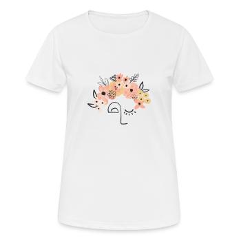 flower girl - Frauen T-Shirt atmungsaktiv - Weiß - Vorne - AI Model Female 172 dark (172cm)