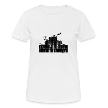 Maurer Geschenkkdeen Pocket - Frauen T-Shirt atmungsaktiv - Weiß - Vorne - AI Model Female 172 dark (172cm)