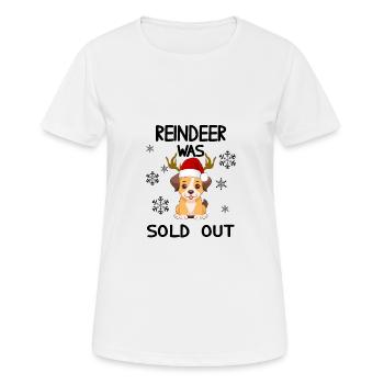 Noël - Renne a été vendu chien drôle - T-shirt respirant Femme - blanc - Devant - AI Model Female 172 dark (172cm)