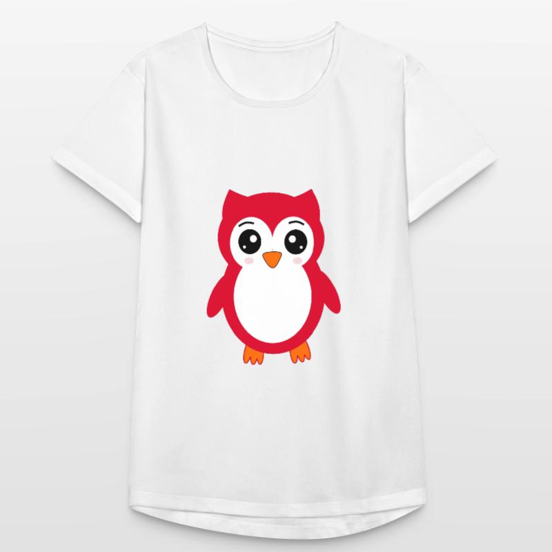 Eule rot Frauen T-Shirt atmungsaktiv