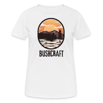 Survie en bushcraft - T-shirt respirant Femme - blanc - Devant - AI Model Female 172 dark (172cm)