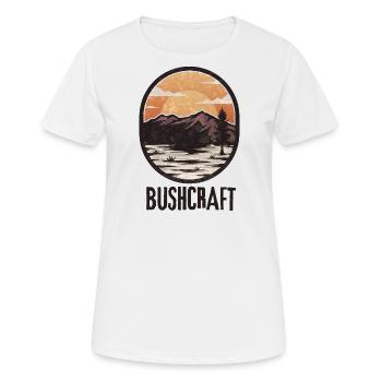 Survie en bushcraft - T-shirt respirant Femme - blanc - Devant - AI Model Female 172 dark (172cm)