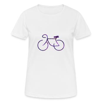 Galaxy bike - T-shirt respirant Femme - blanc - Devant - AI Model Female 172 dark (172cm)