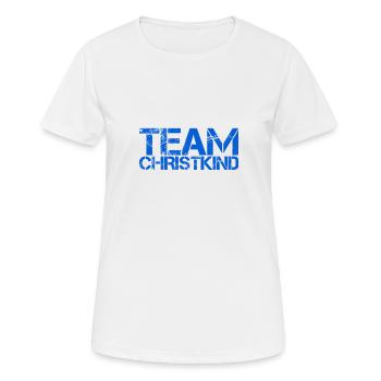 TEAM CHRISTKIND. Weihnachten Merry Christmas X-Mas - Frauen T-Shirt atmungsaktiv - Weiß - Vorne - AI Model Female 172 dark (172cm)