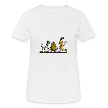 légume - T-shirt respirant Femme - blanc - Devant - AI Model Female 172 dark (172cm)