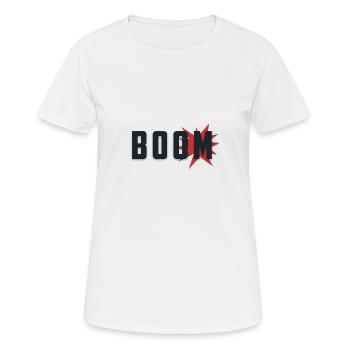 explosion boom - T-shirt respirant Femme - blanc - Devant - AI Model Female 172 dark (172cm)