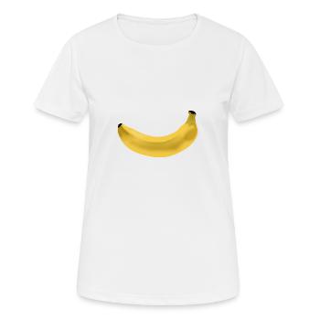 banane - T-shirt respirant Femme - blanc - Devant - AI Model Female 172 dark (172cm)