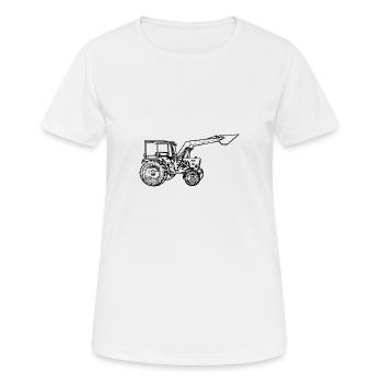 tractor - Women's Breathable T-Shirt - white - Front - AI Model Female 172 dark (172cm)