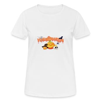 Halloween - T-shirt respirant Femme - blanc - Devant - AI Model Female 172 dark (172cm)