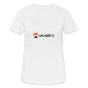 Monero - Private Cryptocurrency - Frauen T-Shirt atmungsaktiv - Weiß - Vorne - AI Model Female 172 dark (172cm)