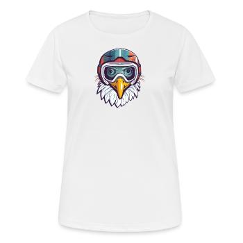 Adler Winter Schnee - Frauen T-Shirt atmungsaktiv - Weiß - Vorne - AI Model Female 172 dark (172cm)