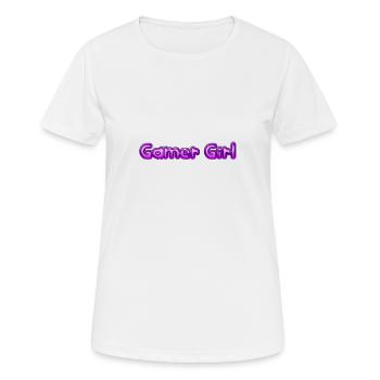 Gamer Girl - Frauen T-Shirt atmungsaktiv - Weiß - Vorne - AI Model Female 172 dark (172cm)