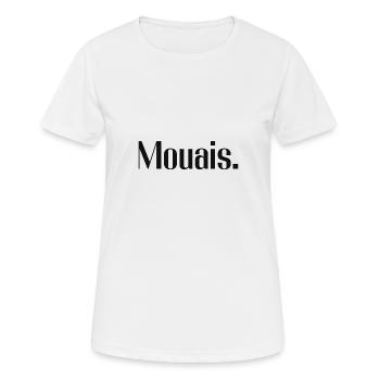 Mouais. | Cadeau pour ados ou râleurs - T-shirt respirant Femme - blanc - Devant - AI Model Female 172 dark (172cm)