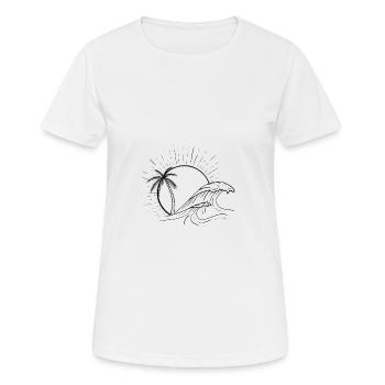 Buzzerbeachparadise - Women's Breathable T-Shirt - white - Front - AI Model Female 172 dark (172cm)