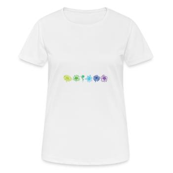 Flowers - Women's Breathable T-Shirt - white - Front - AI Model Female 172 dark (172cm)