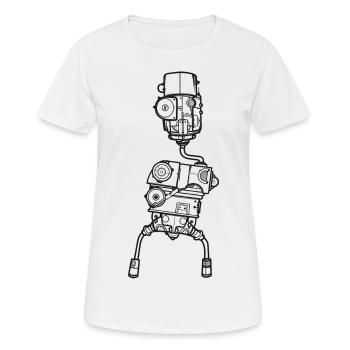 Wankelbot 83 - Women's Breathable T-Shirt - white - Front - AI Model Female 172 dark (172cm)