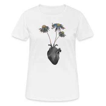 Dead heart - Women's Breathable T-Shirt - white - Front - AI Model Female 172 dark (172cm)