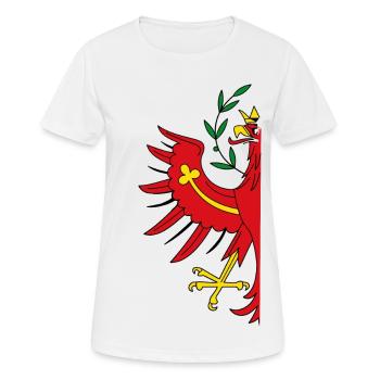 Tirol - Frauen T-Shirt atmungsaktiv - Weiß - Vorne - AI Model Female 172 dark (172cm)
