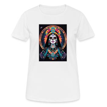 LA CATRINA DELUXE - Women's Breathable T-Shirt - white - Front - AI Model Female 172 dark (172cm)