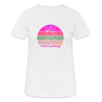Unicorn Princess - Frauen T-Shirt atmungsaktiv - Weiß - Vorne - AI Model Female 172 dark (172cm)