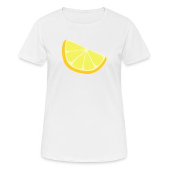 tranche de citron - T-shirt respirant Femme - blanc - Devant - AI Model Female 172 dark (172cm)