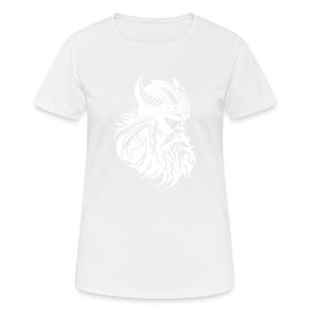 Viking Head Warrior Viking - T-shirt respirant Femme - blanc - Devant - AI Model Female 172 dark (172cm)