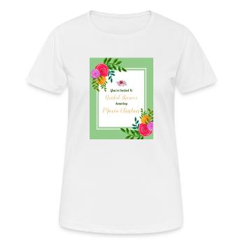INVITATION IN HONOR OF WEDDING - Women's Breathable T-Shirt - white - Front - AI Model Female 172 dark (172cm)