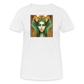 Déesse Neith, mère du soleil - T-shirt respirant Femme - blanc - Devant - AI Model Female 172 dark (172cm)