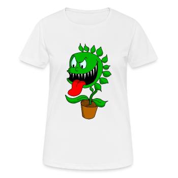 carnivorous plant - Women's Breathable T-Shirt - white - Front - AI Model Female 172 dark (172cm)
