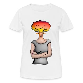 gesichtsfaust3 - Frauen T-Shirt atmungsaktiv - Weiß - Vorne - AI Model Female 172 dark (172cm)