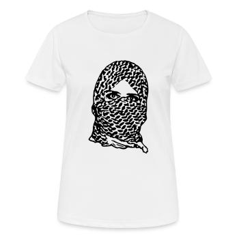 intifada_1c_ge - Frauen T-Shirt atmungsaktiv - Weiß - Vorne - AI Model Female 172 dark (172cm)