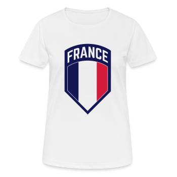 France-France - T-shirt respirant Femme - blanc - Devant - AI Model Female 172 dark (172cm)