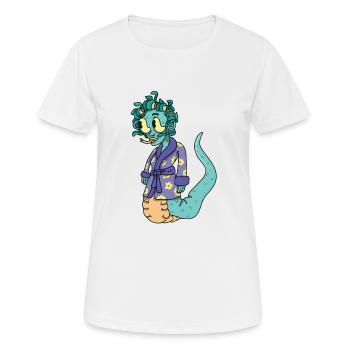 Monster - Frauen T-Shirt atmungsaktiv - Weiß - Vorne - AI Model Female 172 dark (172cm)