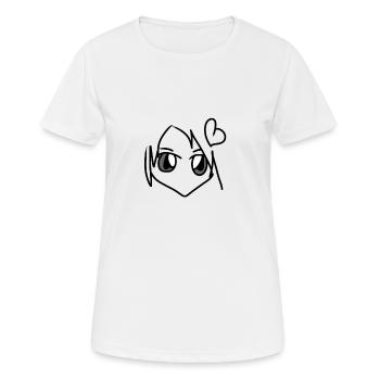 Manga - Frauen T-Shirt atmungsaktiv - Weiß - Vorne - AI Model Female 172 dark (172cm)