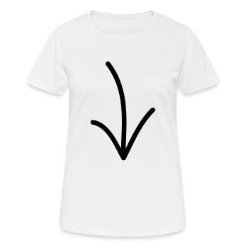 Das Kind bin ich! - Frauen T-Shirt atmungsaktiv - Weiß - Vorne - AI Model Female 172 dark (172cm)